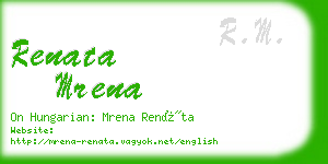 renata mrena business card